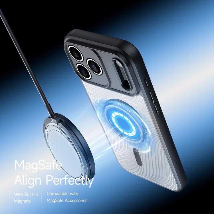 For iPhone 17 Pro DUX DUCIS Aimo Mag Series TPU + PC MagSafe Frosted Feel Phone Case - Black