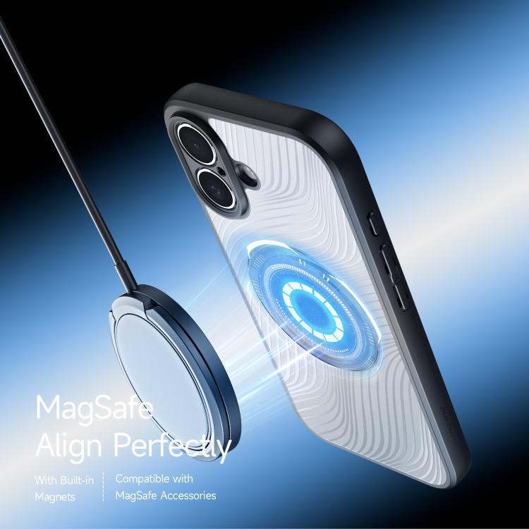 For iPhone 17 DUX DUCIS Aimo Mag Series TPU + PC MagSafe Frosted Feel Phone Case - Black