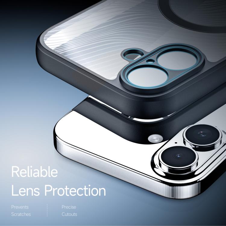 For iPhone 17 DUX DUCIS Aimo Mag Series TPU + PC MagSafe Frosted Feel Phone Case - Black