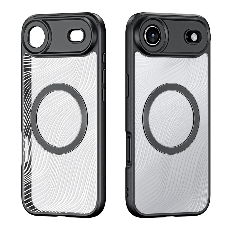 For iPhone Air DUX DUCIS Aimo Mag Series TPU + PC MagSafe Frosted Feel Phone Case - Black