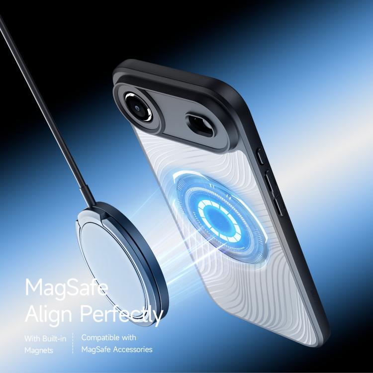 For iPhone Air DUX DUCIS Aimo Mag Series TPU + PC MagSafe Frosted Feel Phone Case - Black