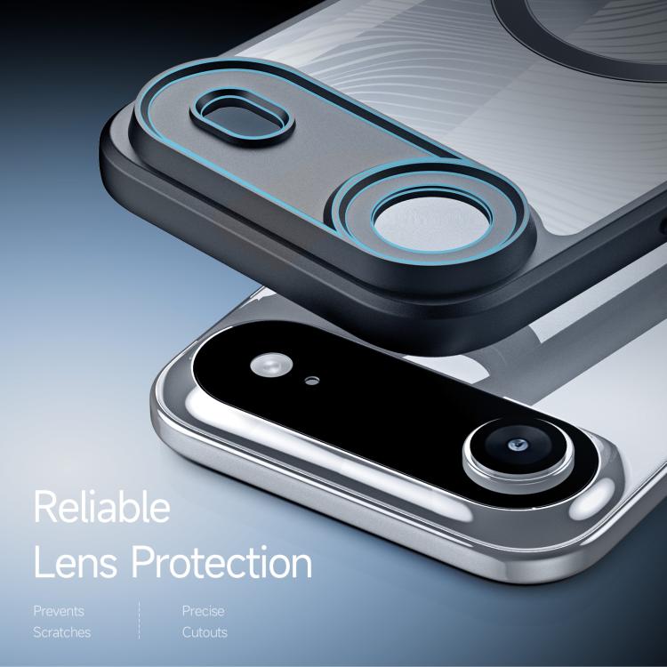 For iPhone Air DUX DUCIS Aimo Mag Series TPU + PC MagSafe Frosted Feel Phone Case - Black