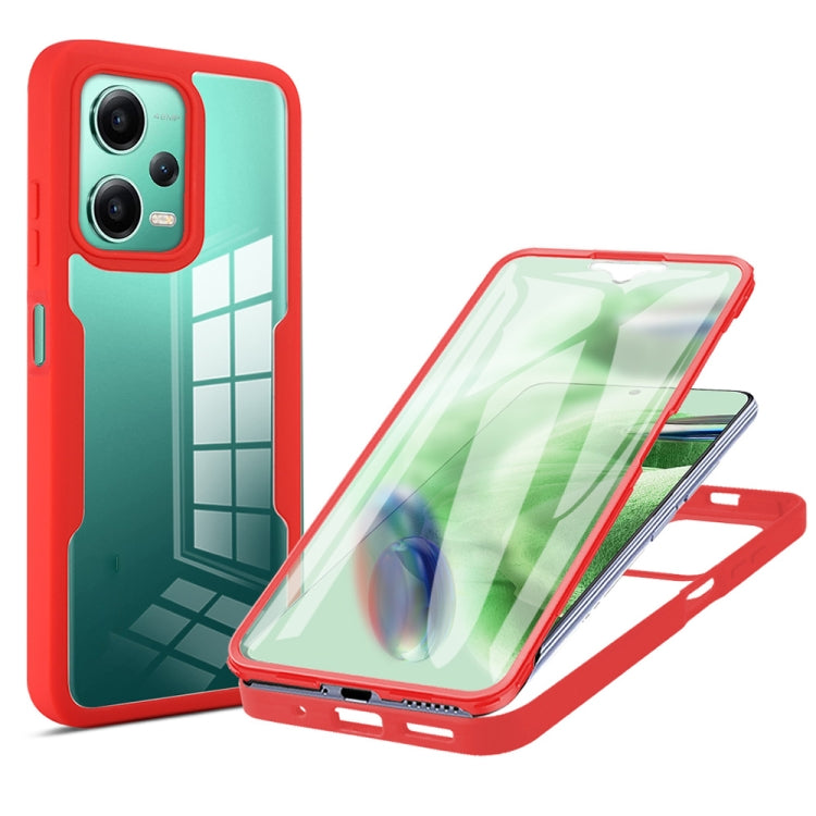 For Xiaomi Redmi Note 12 5G / Poco X5 Acrylic + TPU 360 Degrees Full Coverage Phone Case