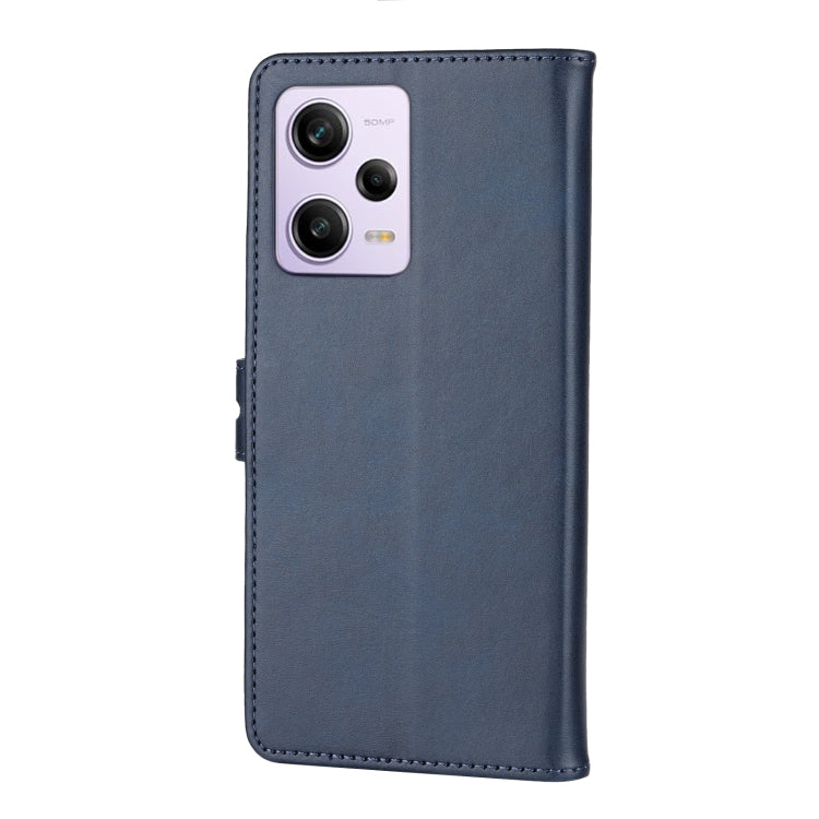For Xiaomi Redmi Note 12 5G Global Embossed Happy Cat Pattern Flip Leather Phone Case