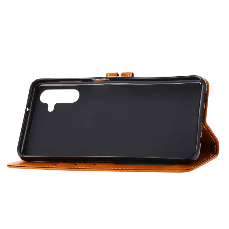 For Samsung Galaxy A34 5G Embossed Happy Cat Pattern Flip Leather Phone Case