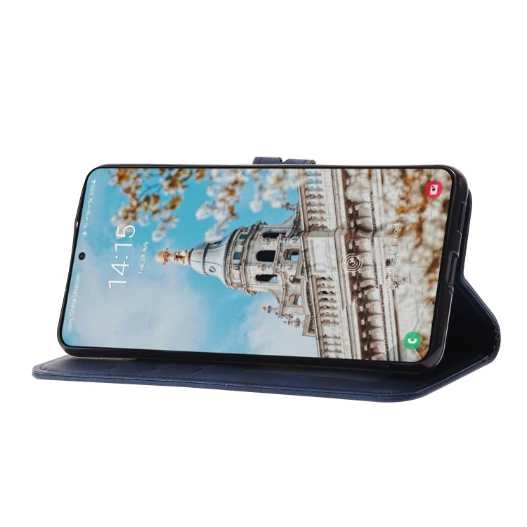 For Samsung Galaxy S23+ 5G Embossed Happy Cat Pattern Flip Leather Phone Case