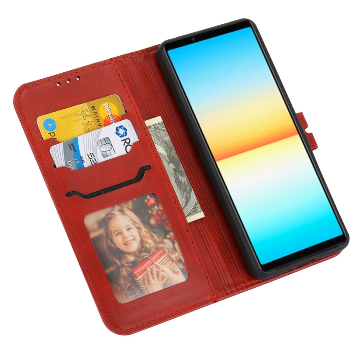 For Sony Xperia 5 IV Embossed Happy Cat Pattern Flip Leather Phone Case