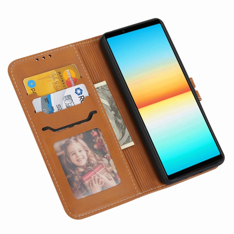 For Sony Xperia 5 IV Embossed Happy Cat Pattern Flip Leather Phone Case