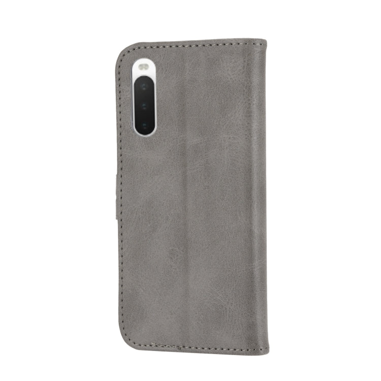 For Sony Xperia 5 IV Embossed Happy Cat Pattern Flip Leather Phone Case