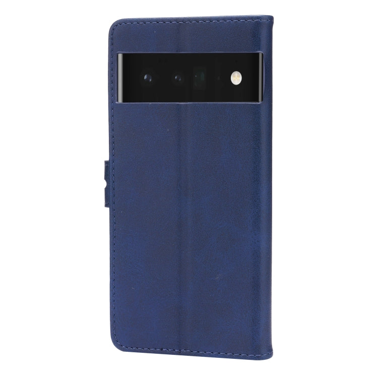 For Google Pixel 7a Embossed Happy Cat Pattern Flip Leather Phone Case