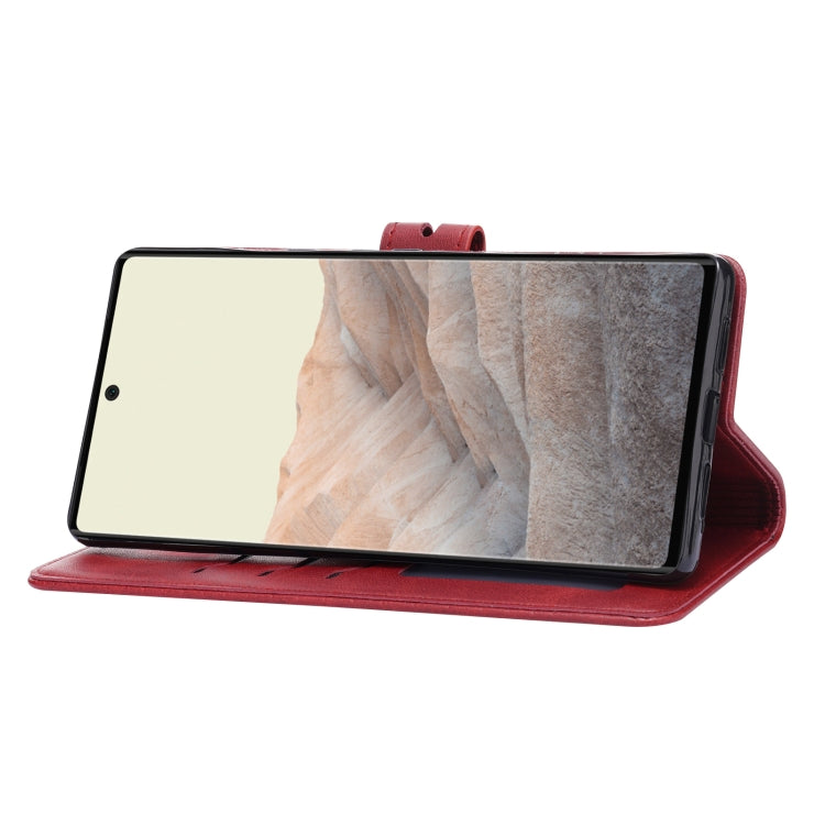 For Google Pixel 7a Embossed Happy Cat Pattern Flip Leather Phone Case