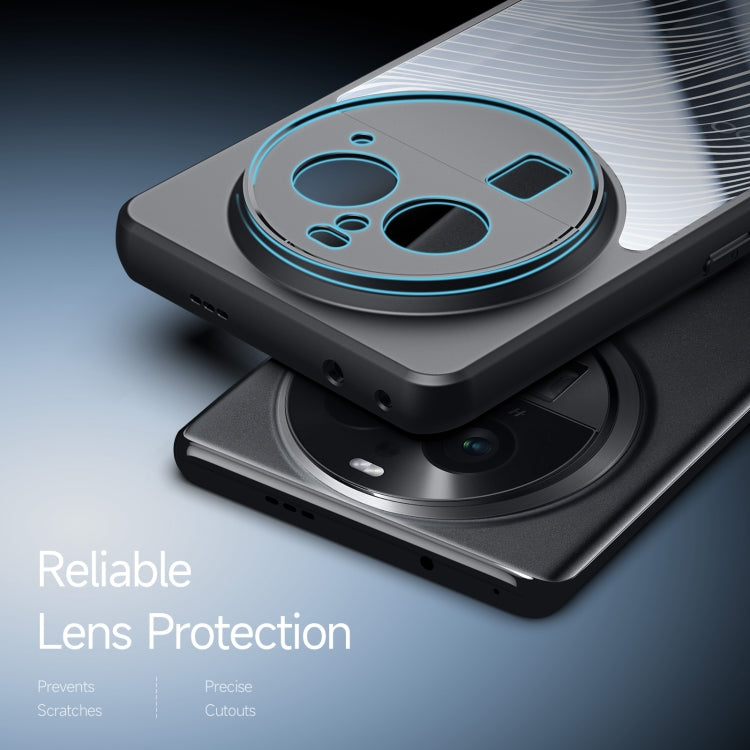 For OPPO Find X6 Pro DUX DUCIS Aimo Series TPU + PC Frosted Feel Phone Case(Black)