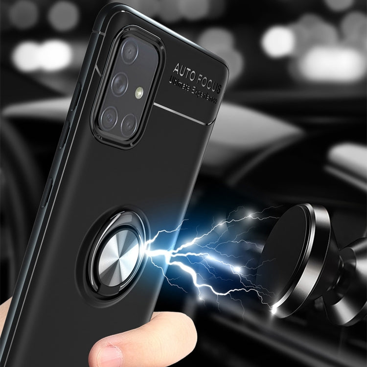 For Galaxy A71 5G Lenuo Shockproof TPU Protective Case with Invisible Holder