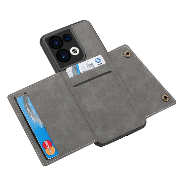 For OPPO Reno9 Pro Double Buckle Magnetic Phone Case