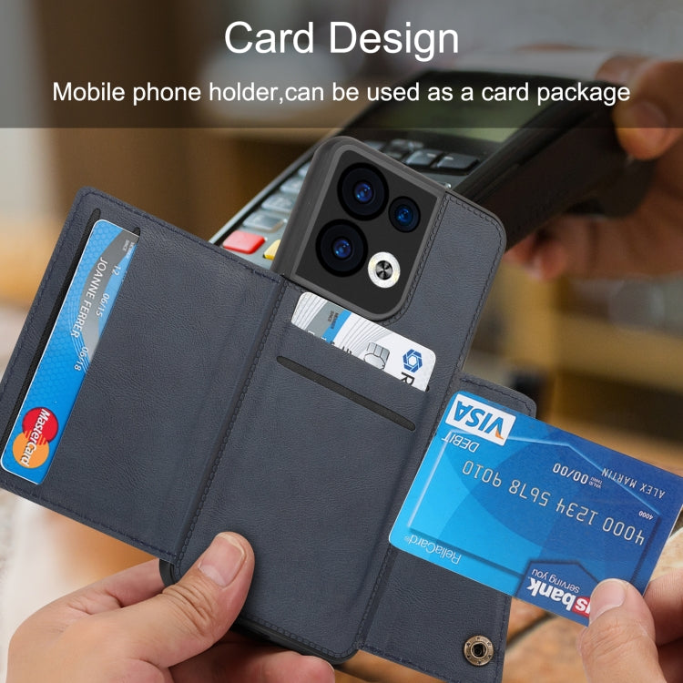 For OPPO Reno9 Pro Double Buckle Magnetic Phone Case