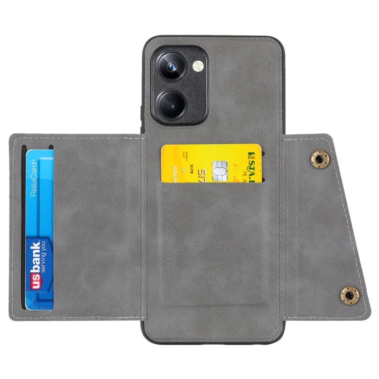 For Realme 10 Pro Double Buckle Magnetic Phone Case