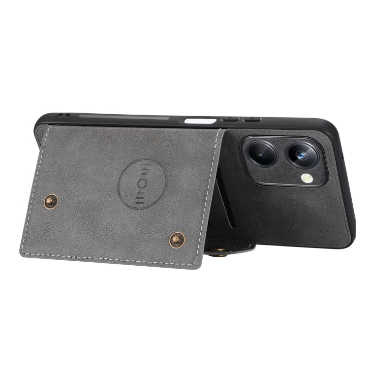 For Realme 10 Pro Double Buckle Magnetic Phone Case