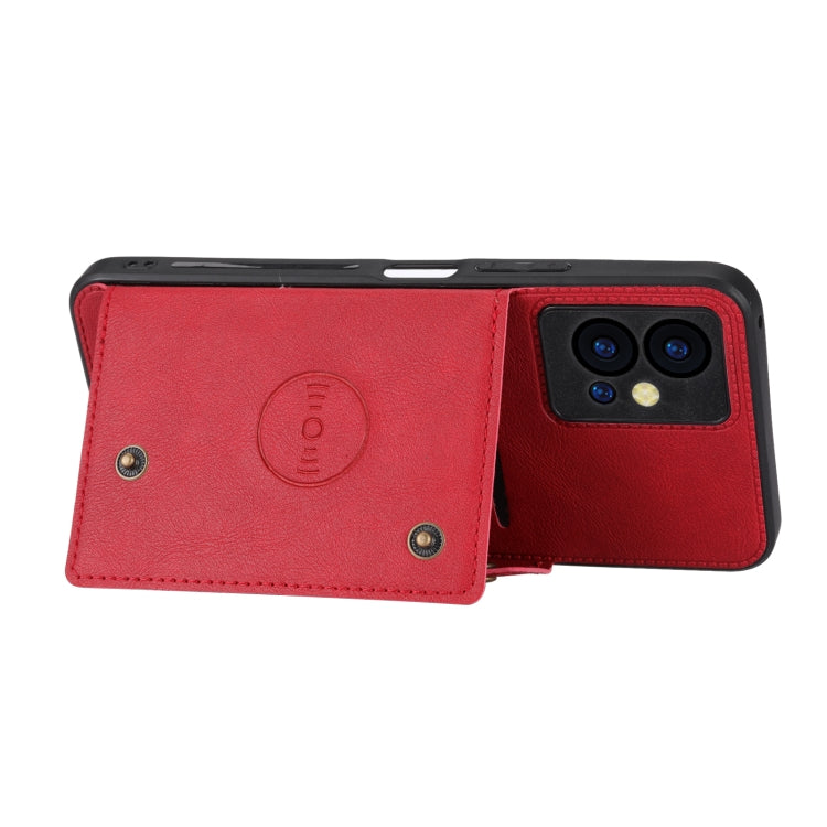 Double Buckle Magnetic Phone Case For vivo Y75 5G Global/Y55 5G/T1 5G India/Y33E 5G/Y30 5G/IQOO Z6 Global