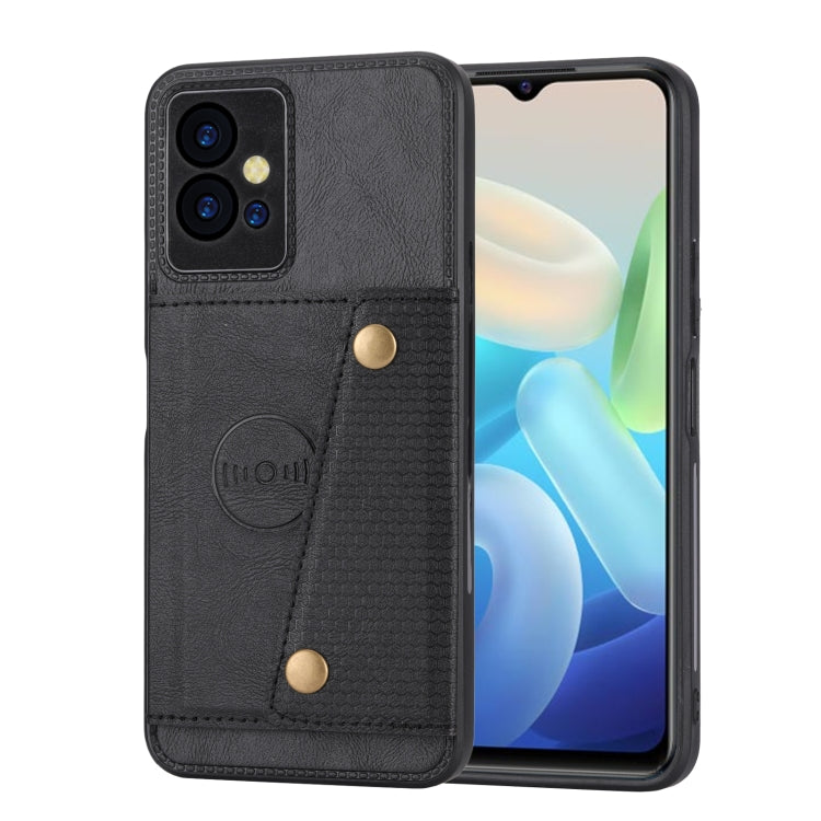 Double Buckle Magnetic Phone Case For vivo Y75 5G Global/Y55 5G/T1 5G India/Y33E 5G/Y30 5G/IQOO Z6 Global