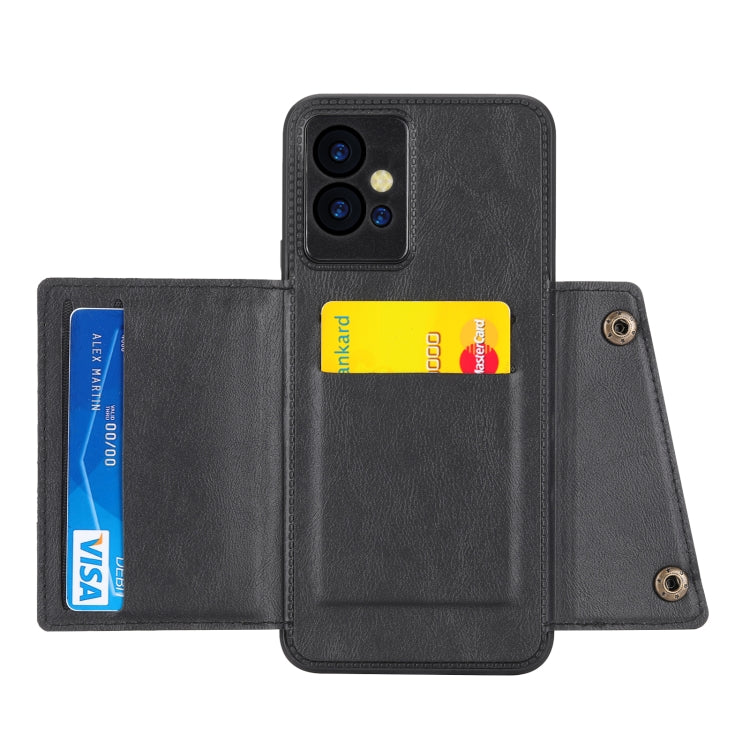 Double Buckle Magnetic Phone Case For vivo Y75 5G Global/Y55 5G/T1 5G India/Y33E 5G/Y30 5G/IQOO Z6 Global