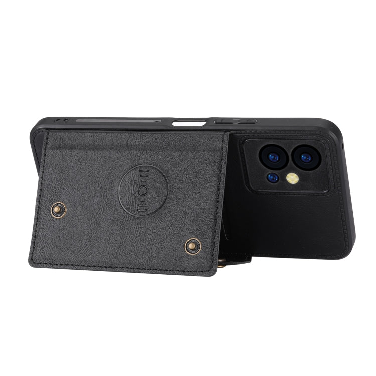 Double Buckle Magnetic Phone Case For vivo Y75 5G Global/Y55 5G/T1 5G India/Y33E 5G/Y30 5G/IQOO Z6 Global