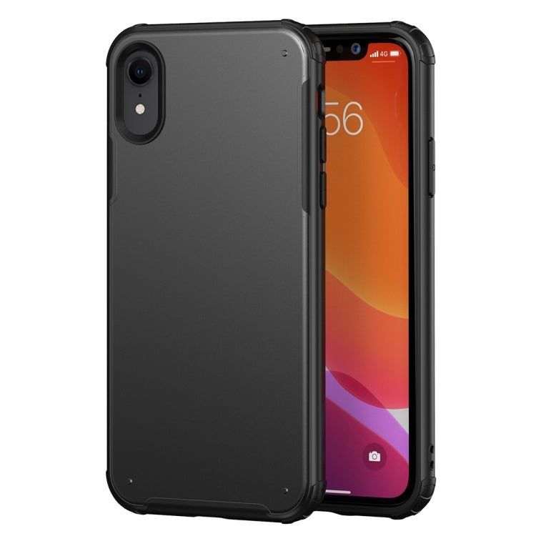 For iPhone XR Solid Color Four-corner Shockproof TPU + PC Protective Case