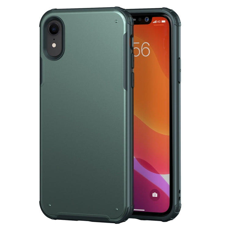For iPhone XR Solid Color Four-corner Shockproof TPU + PC Protective Case