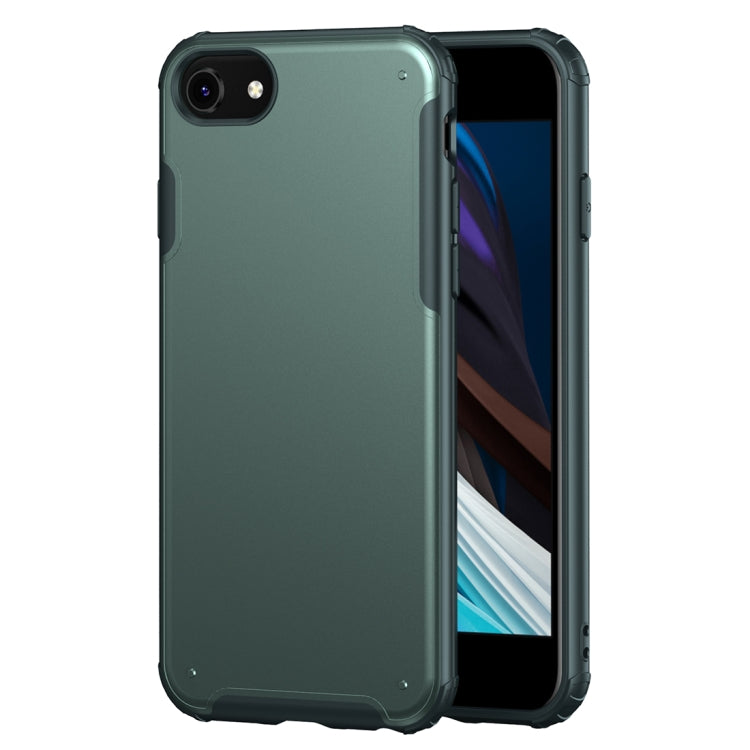 For iPhone SE 2022 / SE 2020 / 8 / 7 Solid Color Four-corner Shockproof TPU + PC Protective Case