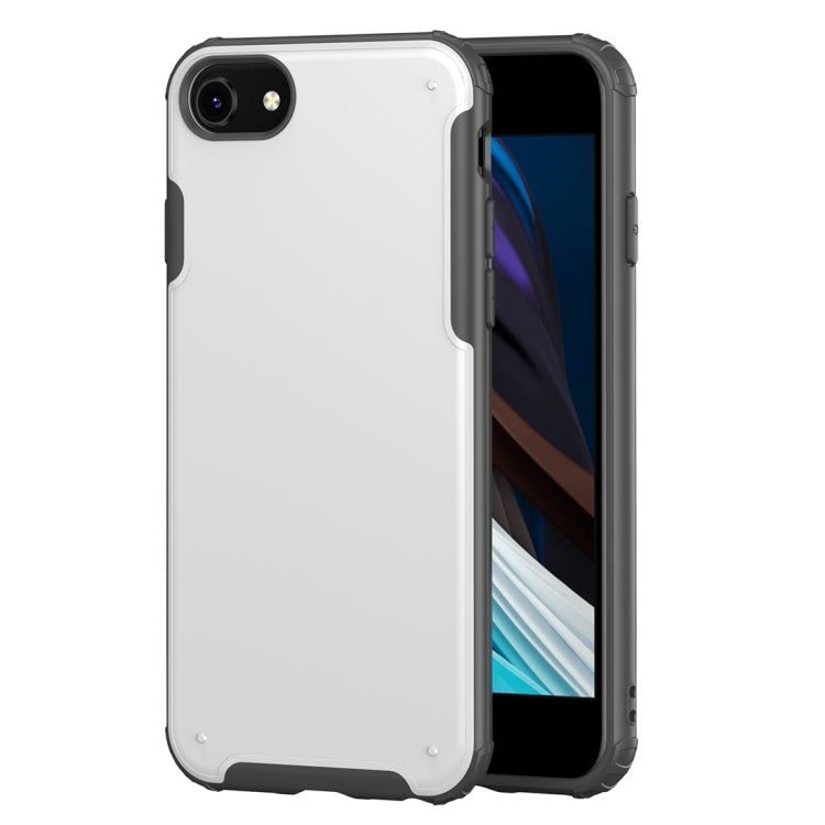 For iPhone SE 2022 / SE 2020 / 8 / 7 Solid Color Four-corner Shockproof TPU + PC Protective Case