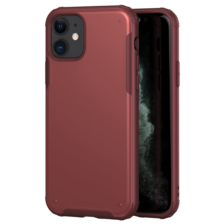 For iPhone 11 Solid Color Four-corner Shockproof TPU + PC Protective Case