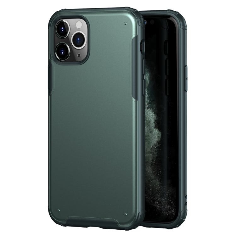 For iPhone 11 Pro Max Solid Color Four-corner Shockproof TPU + PC Protective Case
