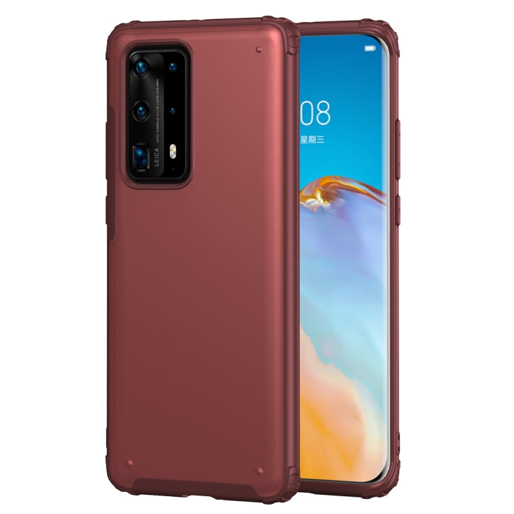 For Huawei P40 Pro+ Solid Color Four-corner Shockproof TPU + PC Protective Case