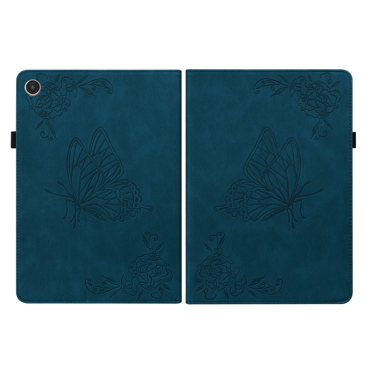 For Lenovo Tab M8 4th Gen TB-300FU Butterfly Flower Embossed Leather Tablet Case