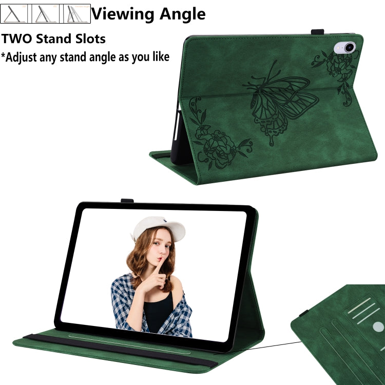 For Lenovo Tab M9 Butterfly Flower Embossed Leather Tablet Case