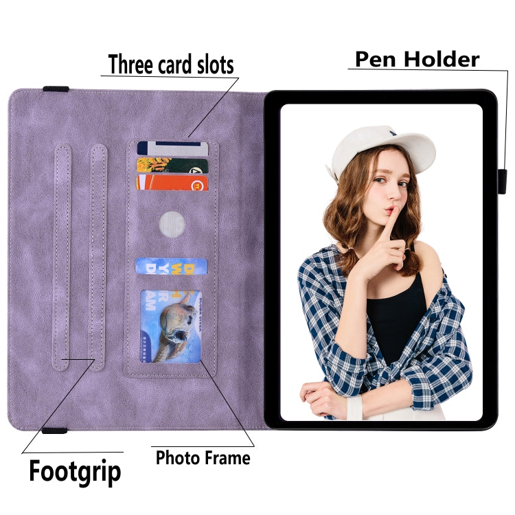 For Lenovo Tab M9 Butterfly Flower Embossed Leather Tablet Case