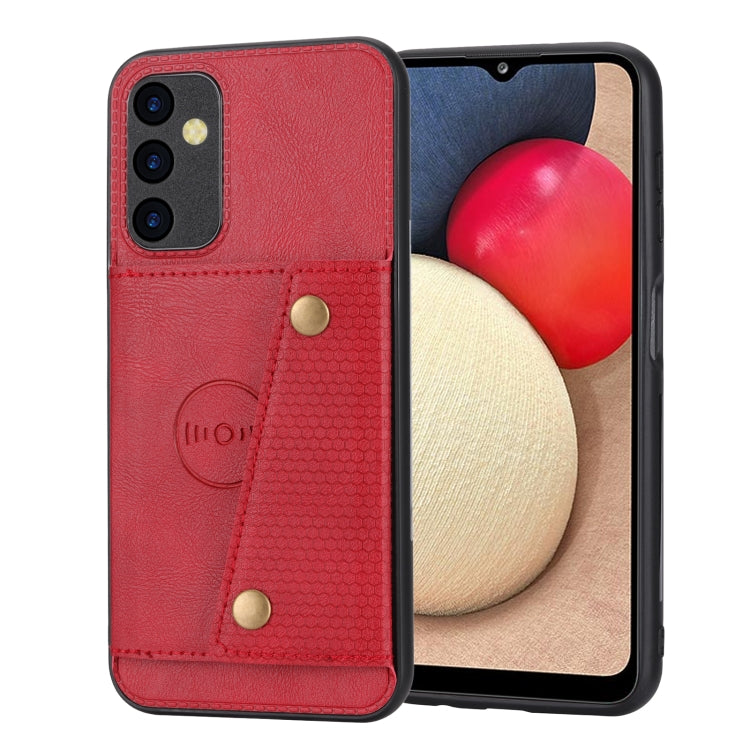For Samsung Galaxy A14 5G Double Buckle Magnetic Phone Case