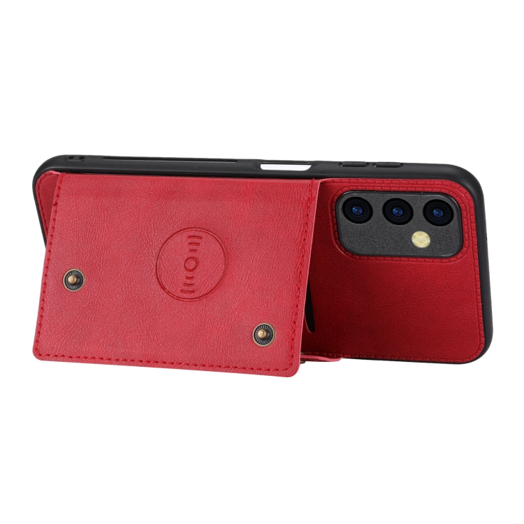 For Samsung Galaxy A14 5G Double Buckle Magnetic Phone Case