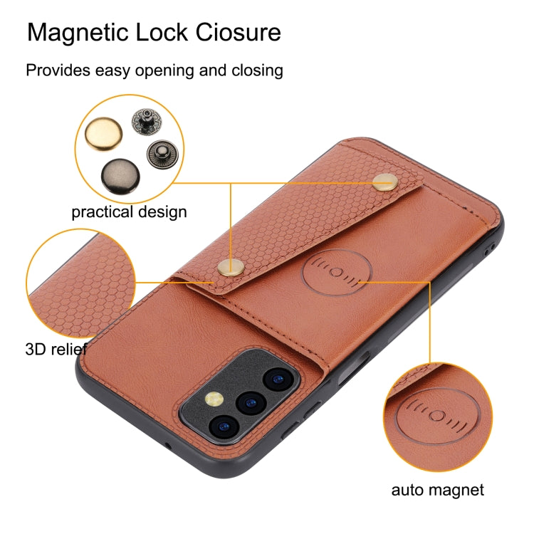 For Samsung Galaxy A54 5G Double Buckle Magnetic Phone Case