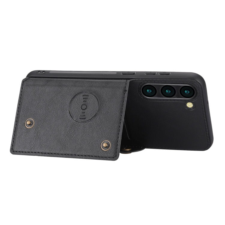 For Samsung Galaxy S23 5G Double Buckle Magnetic Phone Case