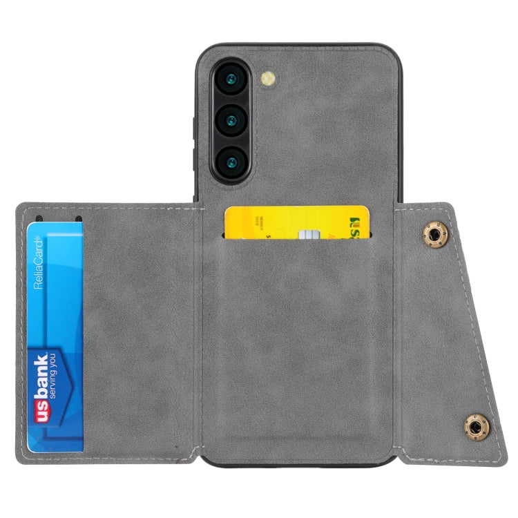 For Samsung Galaxy S23 5G Double Buckle Magnetic Phone Case