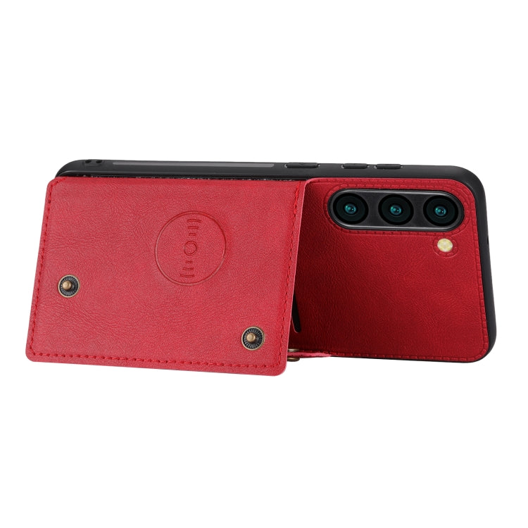For Samsung Galaxy S23 5G Double Buckle Magnetic Phone Case