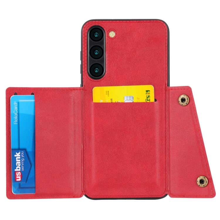 For Samsung Galaxy S23+ 5G Double Buckle Magnetic Phone Case