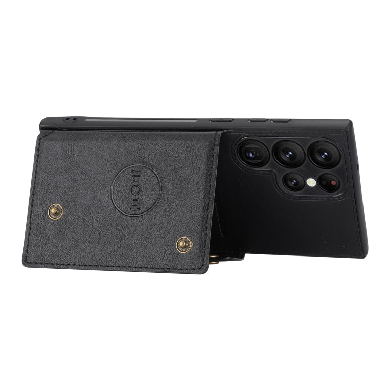 For Samsung Galaxy S23 Ultra 5G Double Buckle Magnetic Phone Case