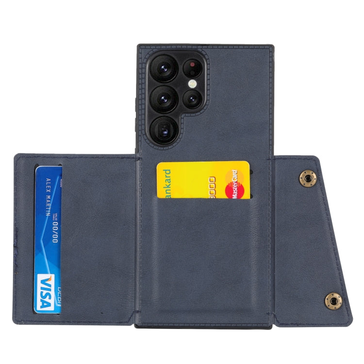 For Samsung Galaxy S23 Ultra 5G Double Buckle Magnetic Phone Case