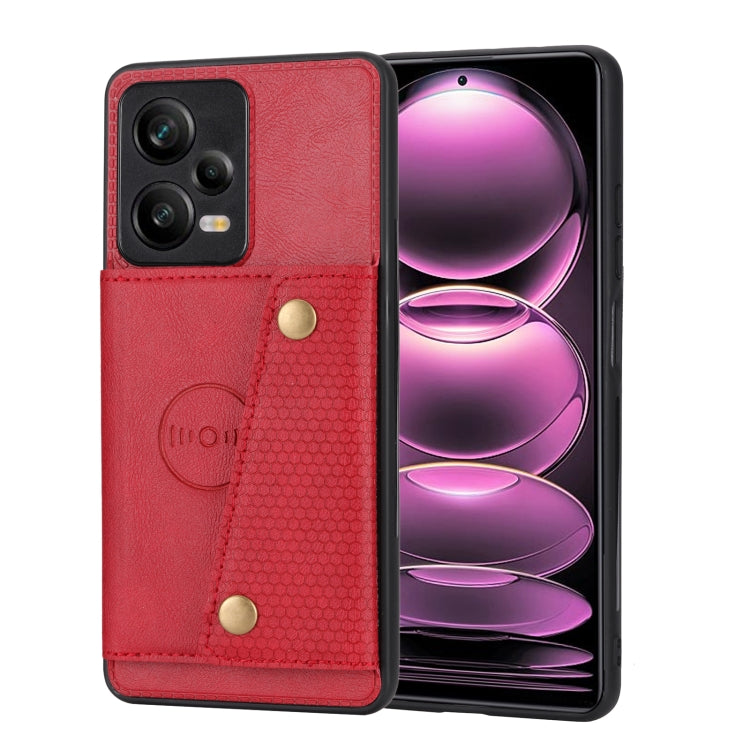 For Xiaomi Redmi Note 12 Pro 5G Global Double Buckle Magnetic Phone Case