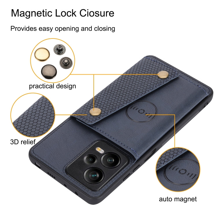 For Xiaomi Redmi Note 12 Pro+ 5G Global Double Buckle Magnetic Phone Case