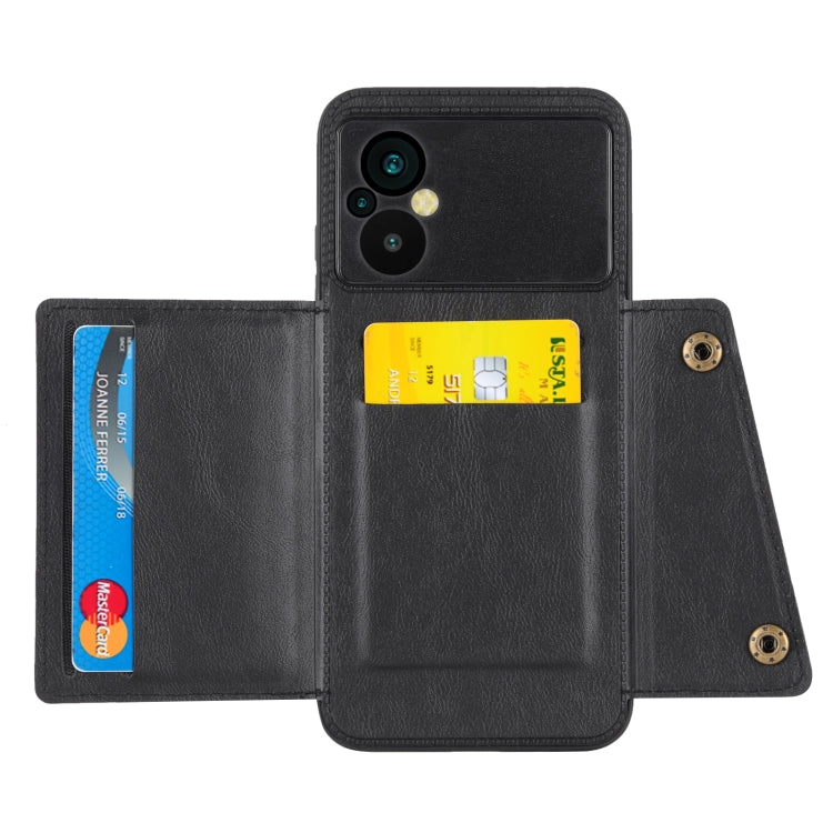 For Xiaomi Poco M5 4G Double Buckle Magnetic Phone Case