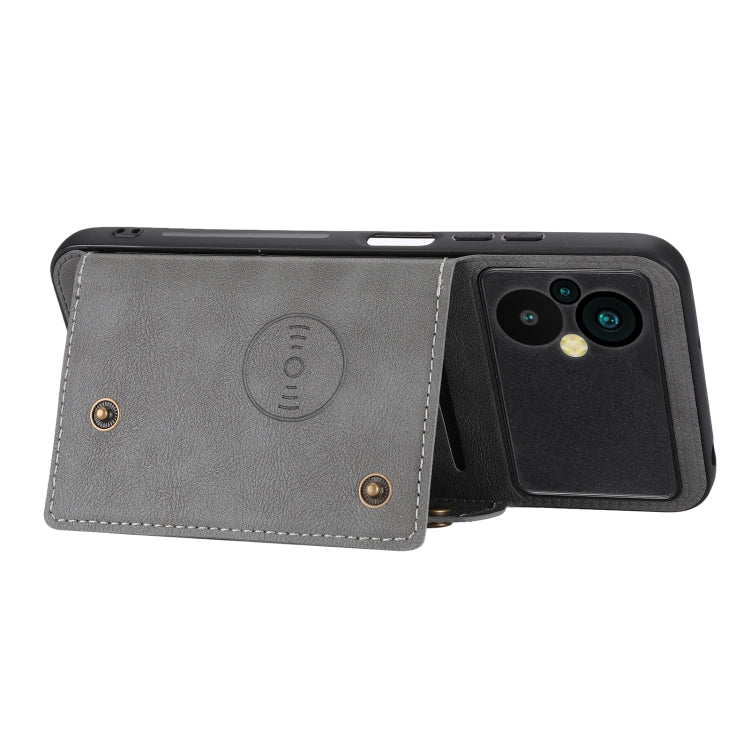 For Xiaomi Poco M5 4G Double Buckle Magnetic Phone Case