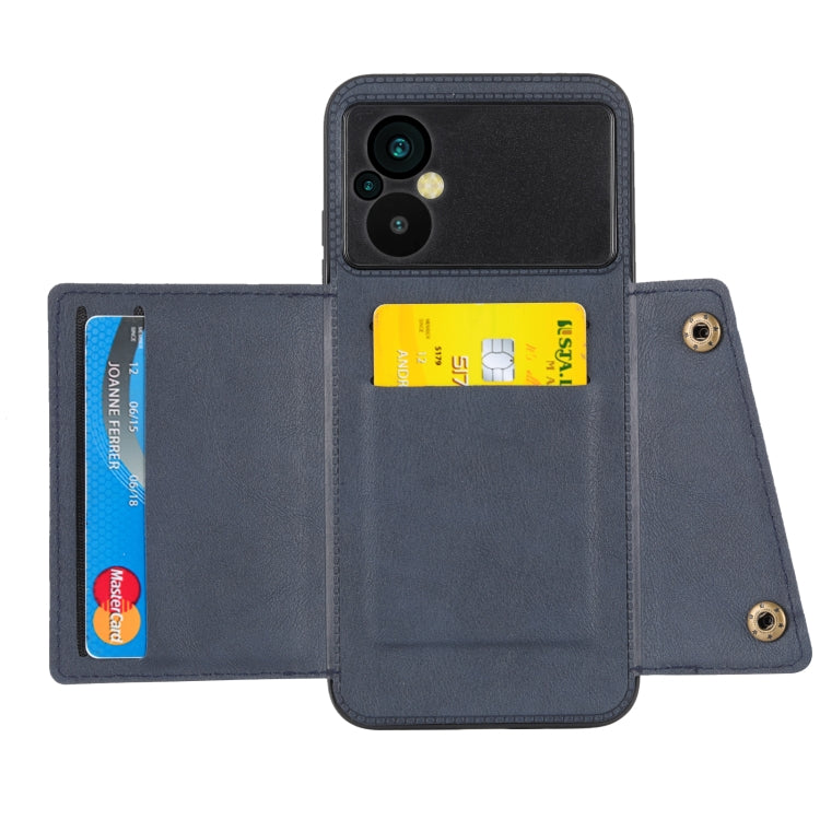 For Xiaomi Poco M5 4G Double Buckle Magnetic Phone Case