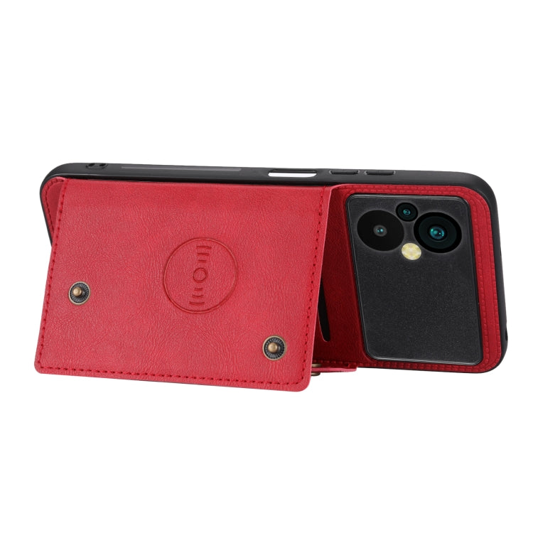 For Xiaomi Poco M5 4G Double Buckle Magnetic Phone Case